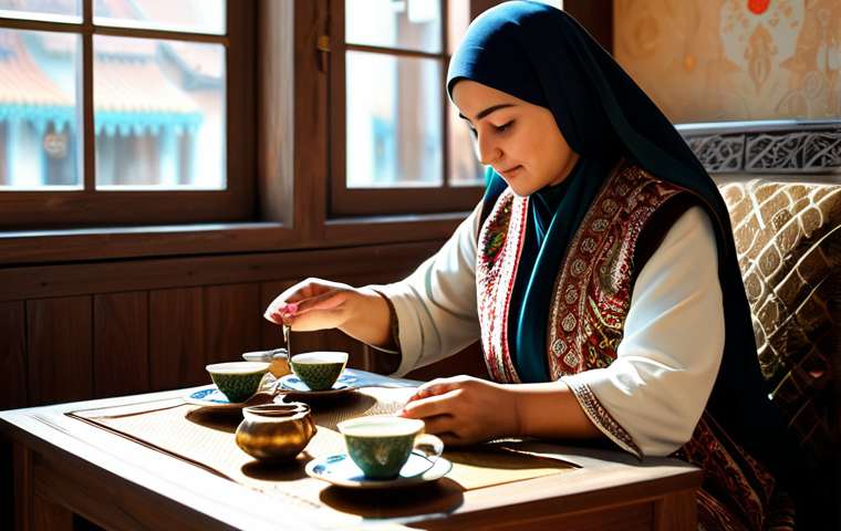 불교에서의 진리 - Serene Office Environment**

"A focused young professional woman in a modest, stylish business casua...
